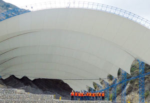 membrana arquitectónica de tela recubierta