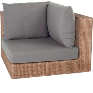 sillón contemporáneo / de tejido / de mimbre / con cojín amovible