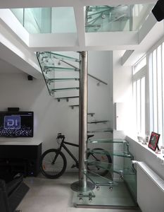 escalera de caracol cuadrada