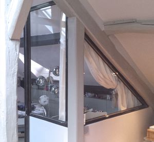 tabique fijo / de acero / para uso residencial