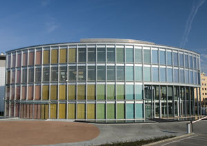 edificio prefabricado / modular / de acero galvanizado / de vidrio