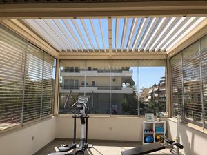 pérgola adosada