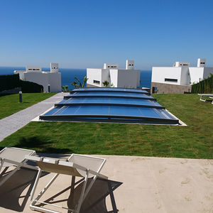 cubierta para piscina baja
