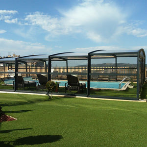 cubierta para piscina alta