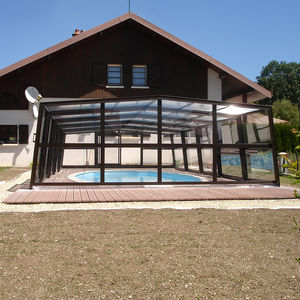 cubierta para piscina alta