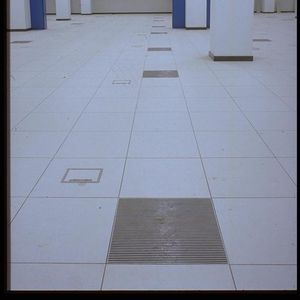 rejilla de ventilación de aluminio / lineal / para suelo técnico / calefactora