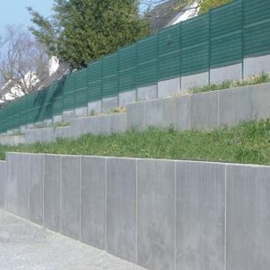muro de contención de hormigón armado / prefabricado / modular / para valla de jardín