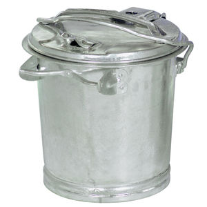 cubo de basura de chapa de acero