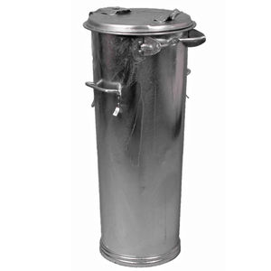 cubo de basura de acero galvanizado