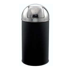 cubo de basura de acero