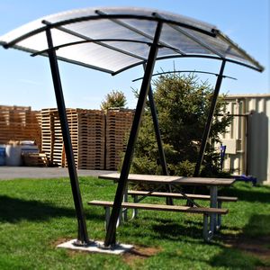 marquesina para bicicletas de acero