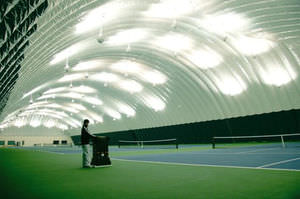 estructura hinchable para pista de tenis