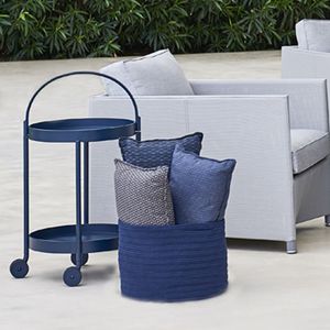 cesta para la ropa de tejido