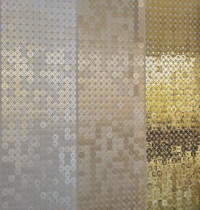 cortina con motivos geométricos