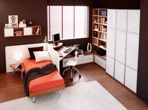 cama individual / contemporánea / de arce