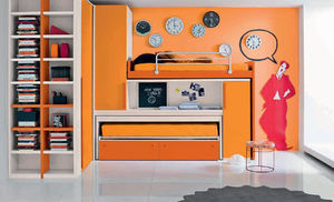 habitación para niños naranja