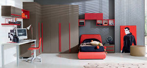 habitación para niños gris