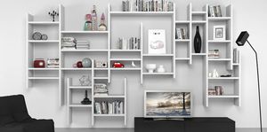 biblioteca de pared