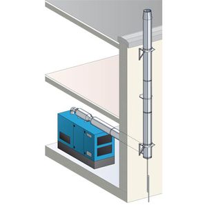 conducto de humo de acero inoxidable