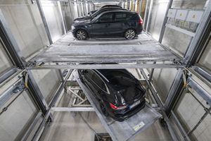 sistema de aparcamiento con plataforma