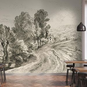 papel pintado de estilo Art Nouveau