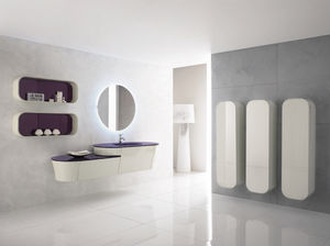 baño contemporáneo / de cerámica