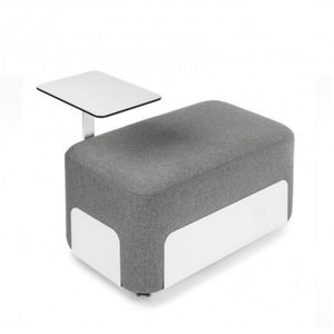 puf contemporáneo / de tejido / modular / con ruedas