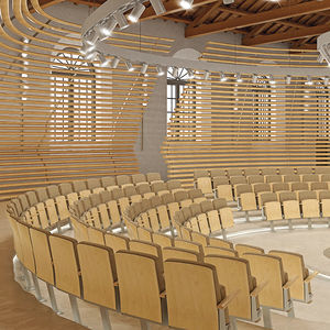 butaca de auditorio contemporáneo