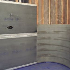 panel de hormigón reforzado con fibra / de construcción / de revestimiento / de pared