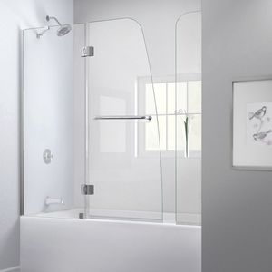 mampara de bañera abatible