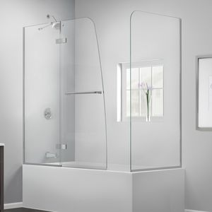 mampara de bañera abatible
