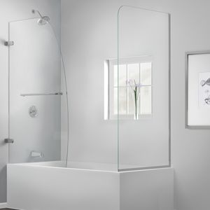 mampara de bañera abatible