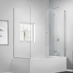 mampara de bañera plegable