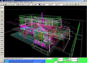 programa de CAD / Sistema de Información Geográficas SIG / para estructura de acero / 3D