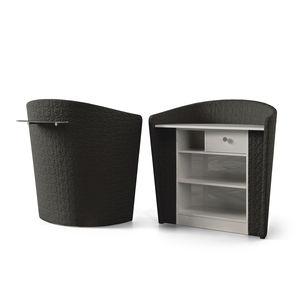 mostrador de recepción curvado