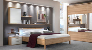 cama de matrimonio / contemporánea / con cajones / con estantería integrada