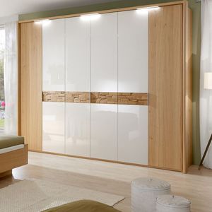 armario contemporáneo / de roble / con puertas batientes