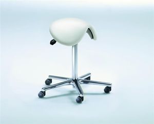 taburete de trabajo con forma de silla de montar