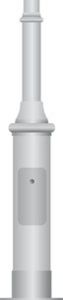 consola para poste de iluminación de acero galvanizado