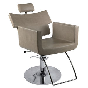 sillón de peluquería de metal