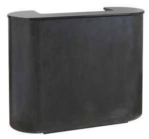 mostrador de recepción de metal