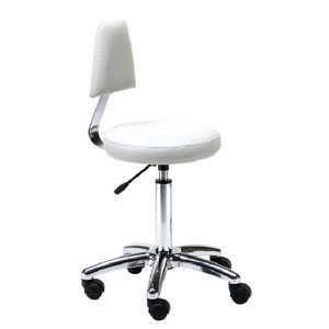taburete moderno / de aluminio / para centro de estética / con ruedas