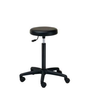 taburete moderno / de cuero artificial / para centro de estética / tapizado