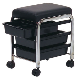 carrito para cuidados / para centro de estética / de metal / de plástico