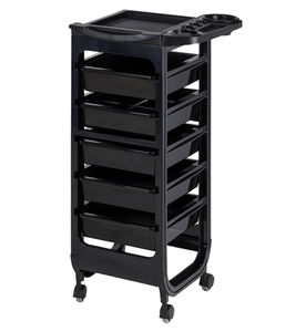 carrito de servicio / para peluquería / de plástico
