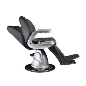 sillón de barbero de cuero artificial