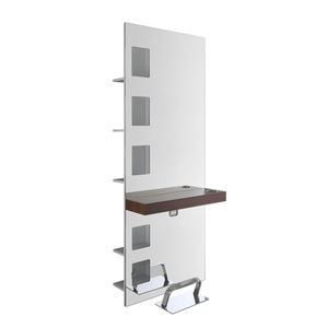 tocador contemporáneo / de metal / de pared / para peluquería