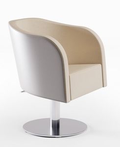 sillón de peluquería de tejido