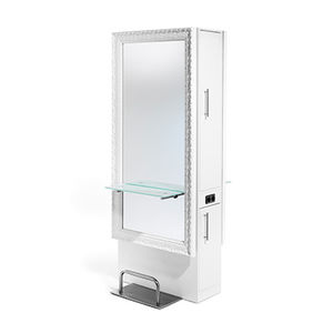 tocador contemporáneo / de metal / de pared / para peluquería