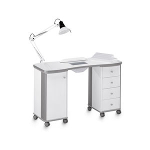 mesa de manicura con aspiradora